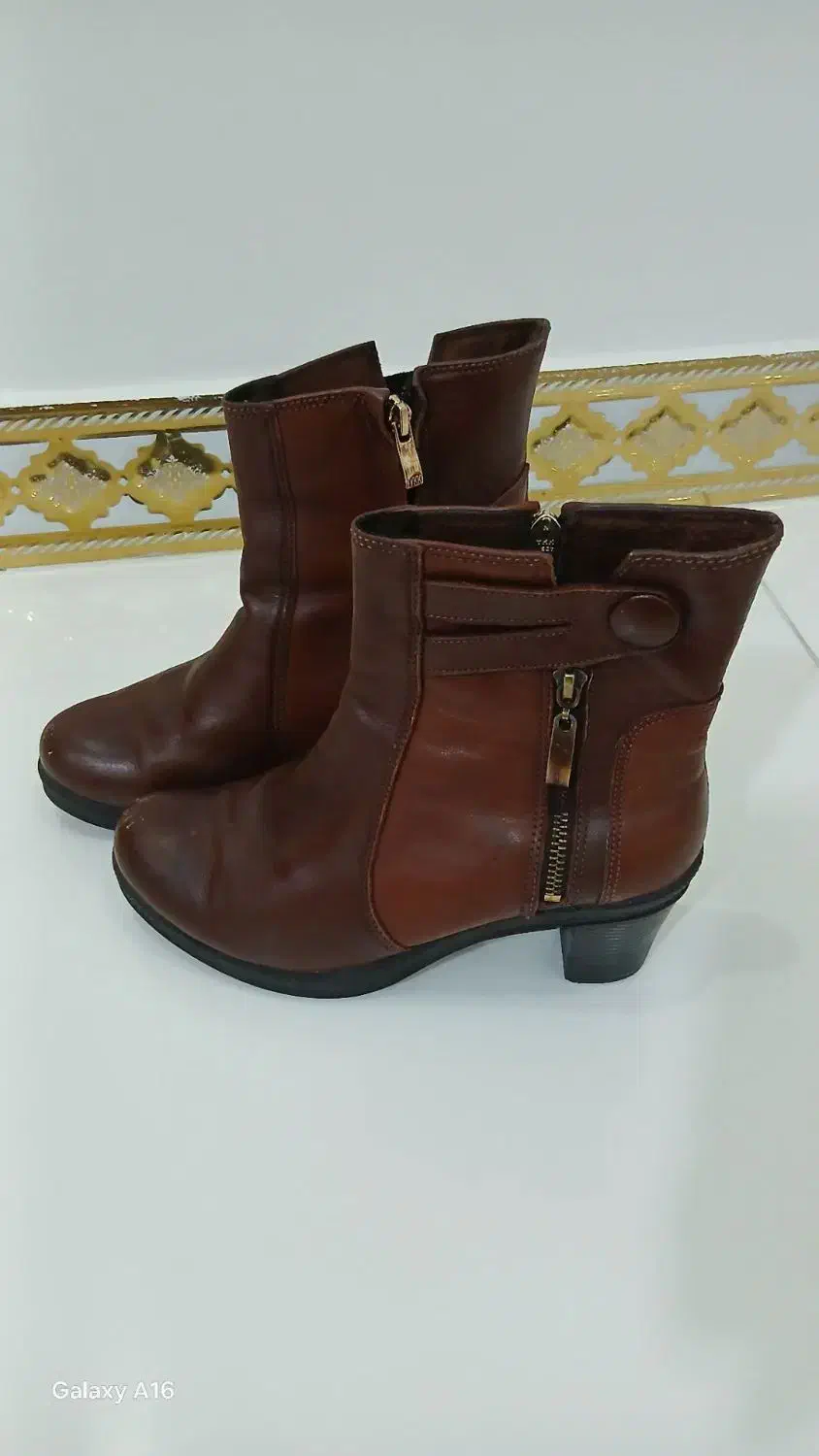 نیم بوت چرم اصل سایز۳۷ ۳۸|کیف، کفش، کمربند|فردوسیه, |دیوار