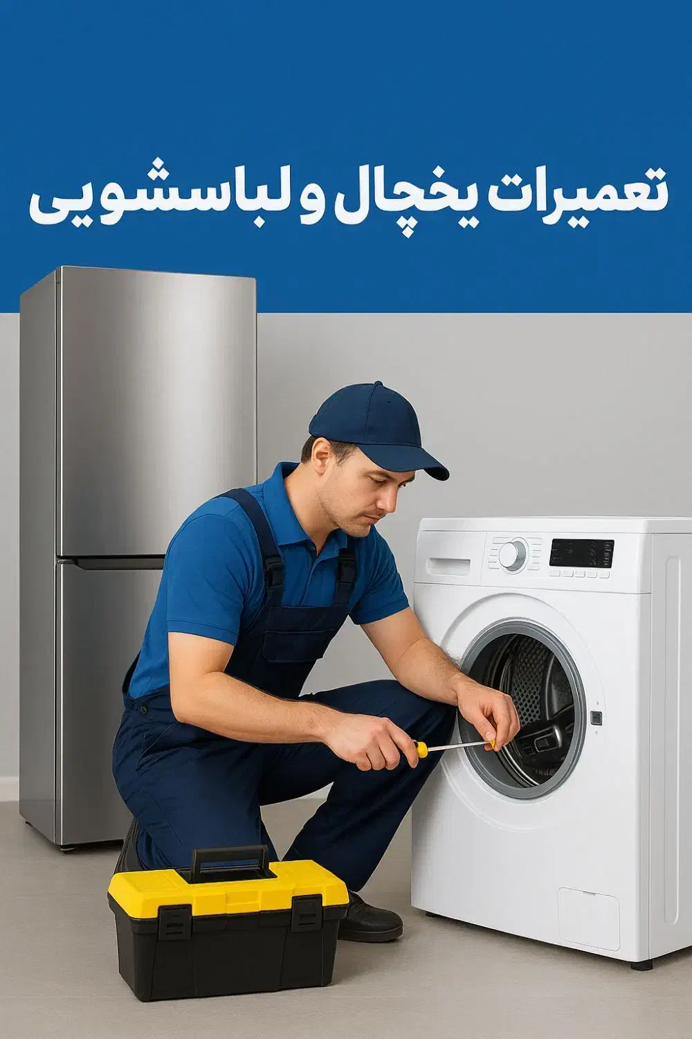 تعمیرات یخچال خانگی وصنعتی و لباسشویی در محل شما|خدمات پیشه و مهارت|اسلامشهر, زرافشان|دیوار