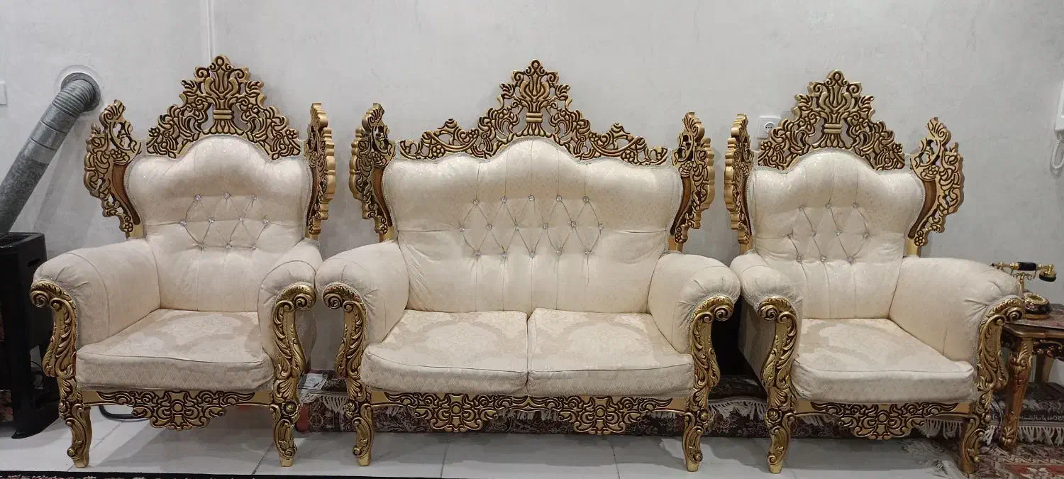 مبل سلطنتی|مبلمان خانگی و میز عسلی|بیرجند, |دیوار