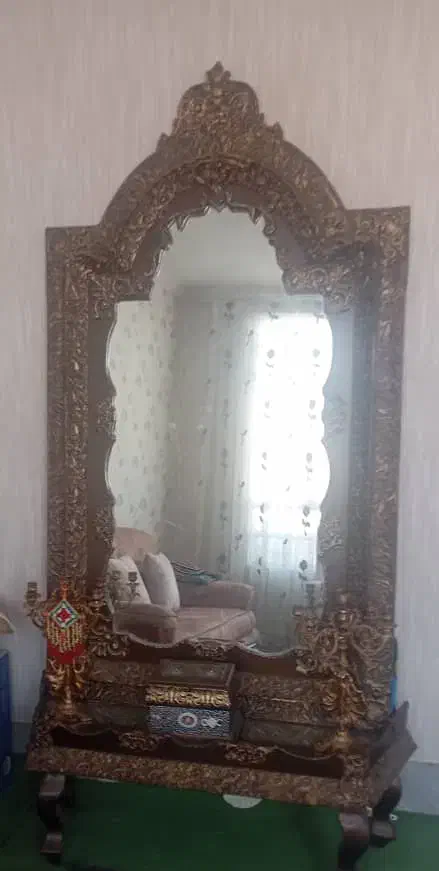 آنیه شمعدان|آینه|یزد, |دیوار