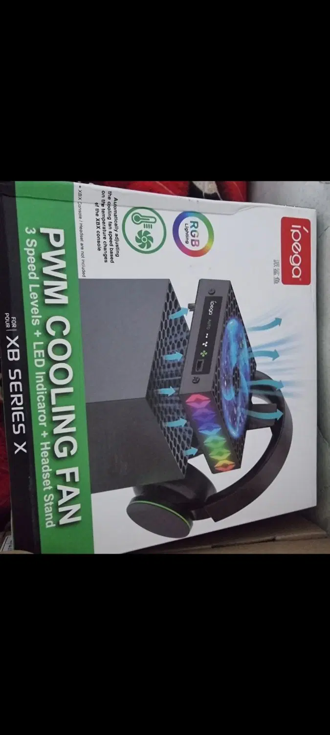 فن خنک کننده RGB ایکس باکس مدل PG-XBX026S|لوازم جانبی موبایل و تبلت|ابریشم, |دیوار