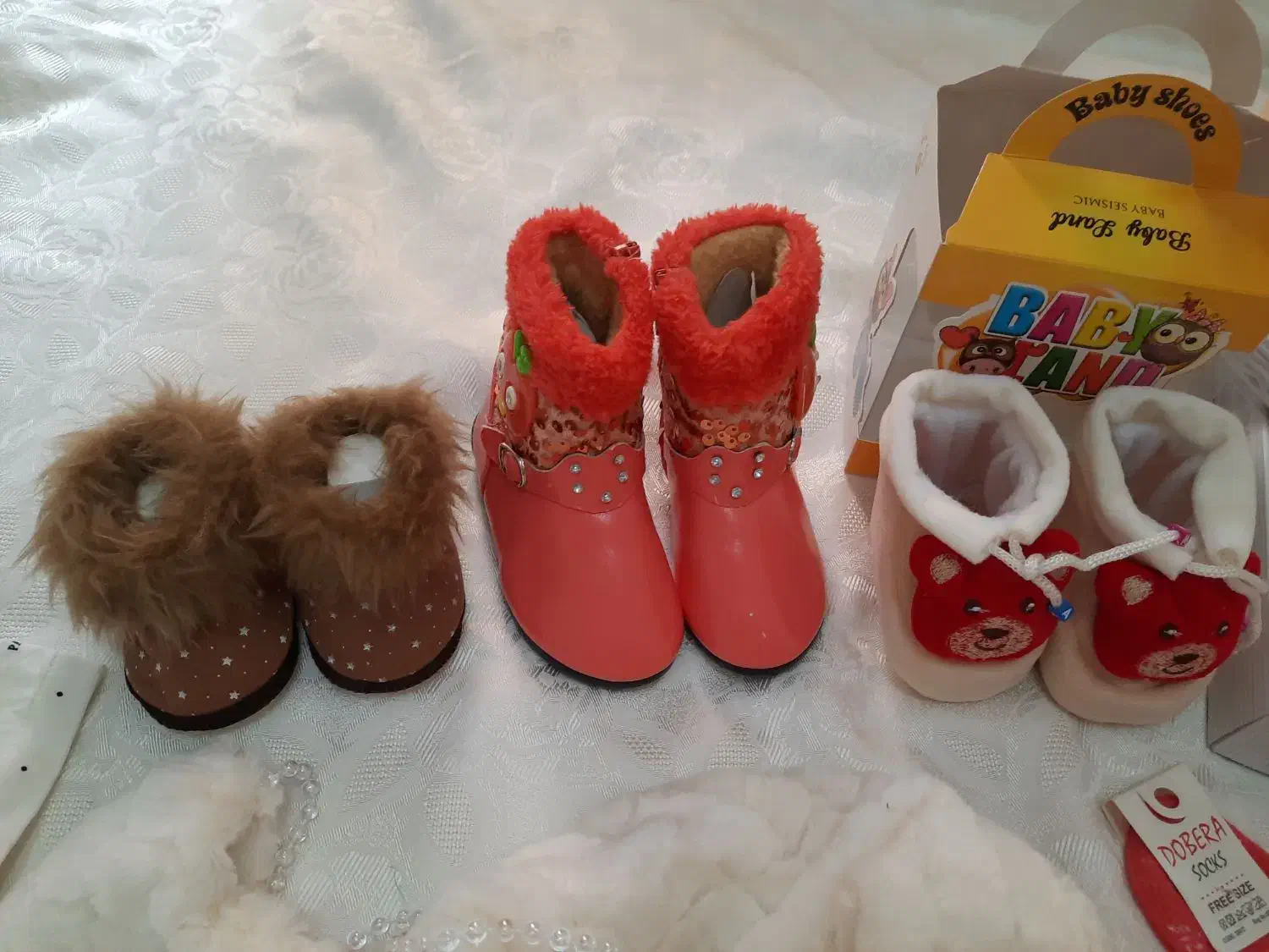 پاپوش نوزادی سیسمونی|کفش و لباس بچه|قم, شهرک سازمان آب|دیوار