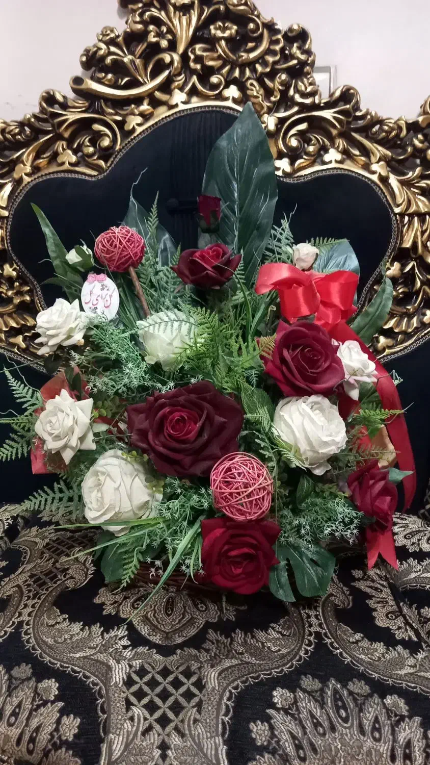سبد گل مصنوعی سایزبزرگ|گل مصنوعی|اسلام‌شهر, شهرک سالور|دیوار