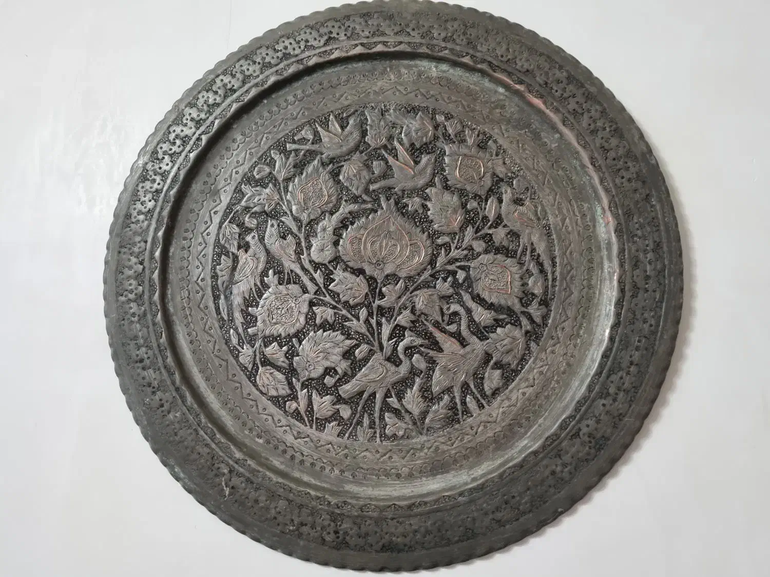 سینی مسی عتیقه|کلکسیون اشیاء عتیقه|گرگان, |دیوار