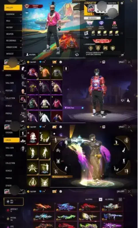 اکانت فری فایر فقط ۵۰۰ت|کنسول، بازی ویدئویی و آنلاین|استهبان, |دیوار