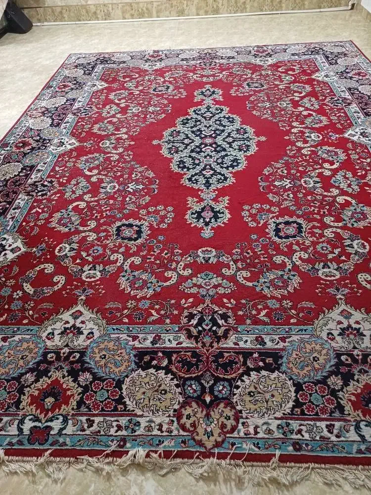 قالی ۱۲متری سالم قدیمی مژه دار|فرش|زاهدان, |دیوار