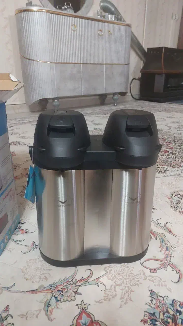 فلاسک دوقلو3لیتری داخل استیل|قوری، کتری، قهوهساز دستی|ری, سرتخت|دیوار