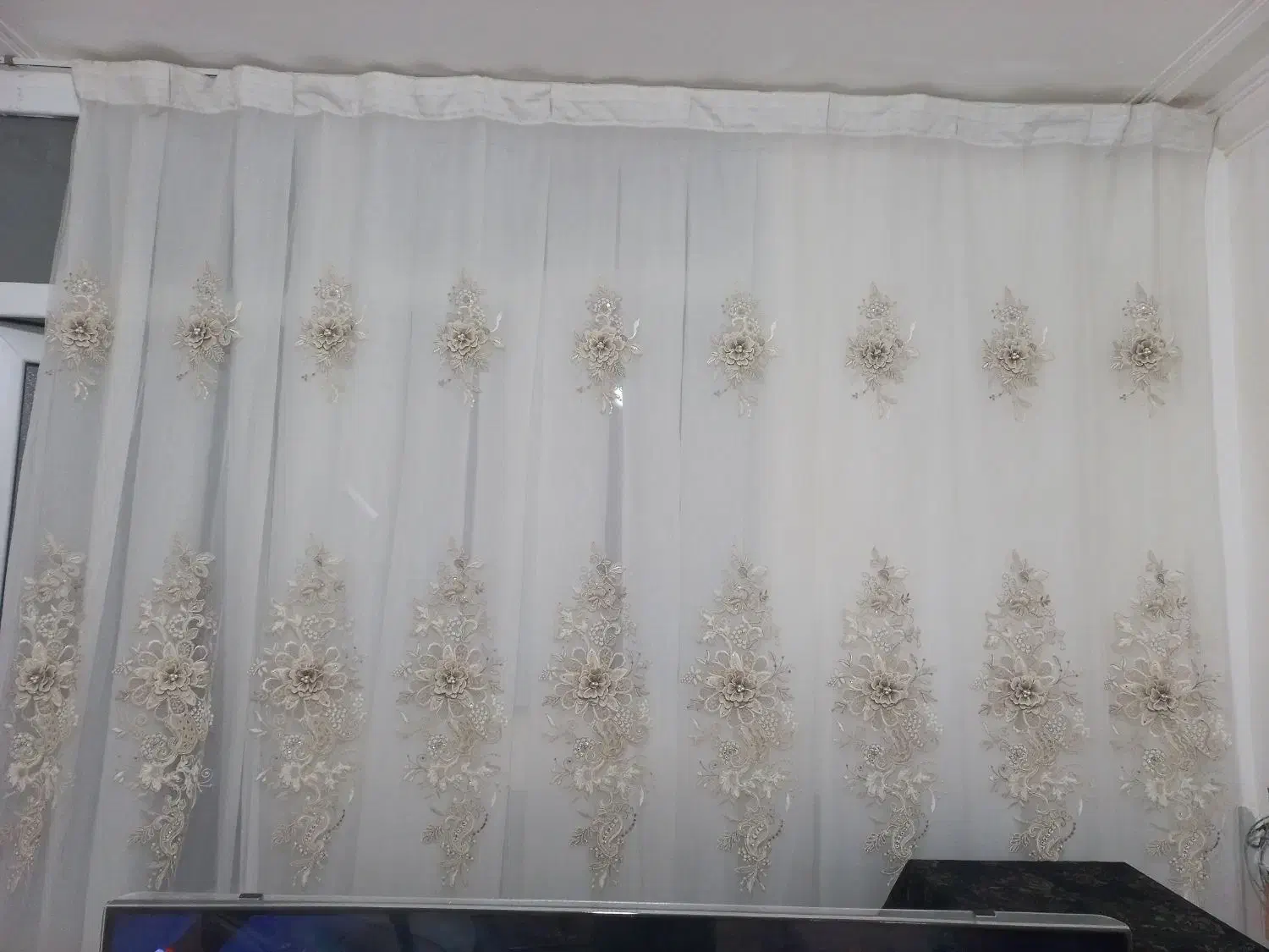 پرده حریر|پرده، رانر، رومیزی|قم, شهر قائم|دیوار