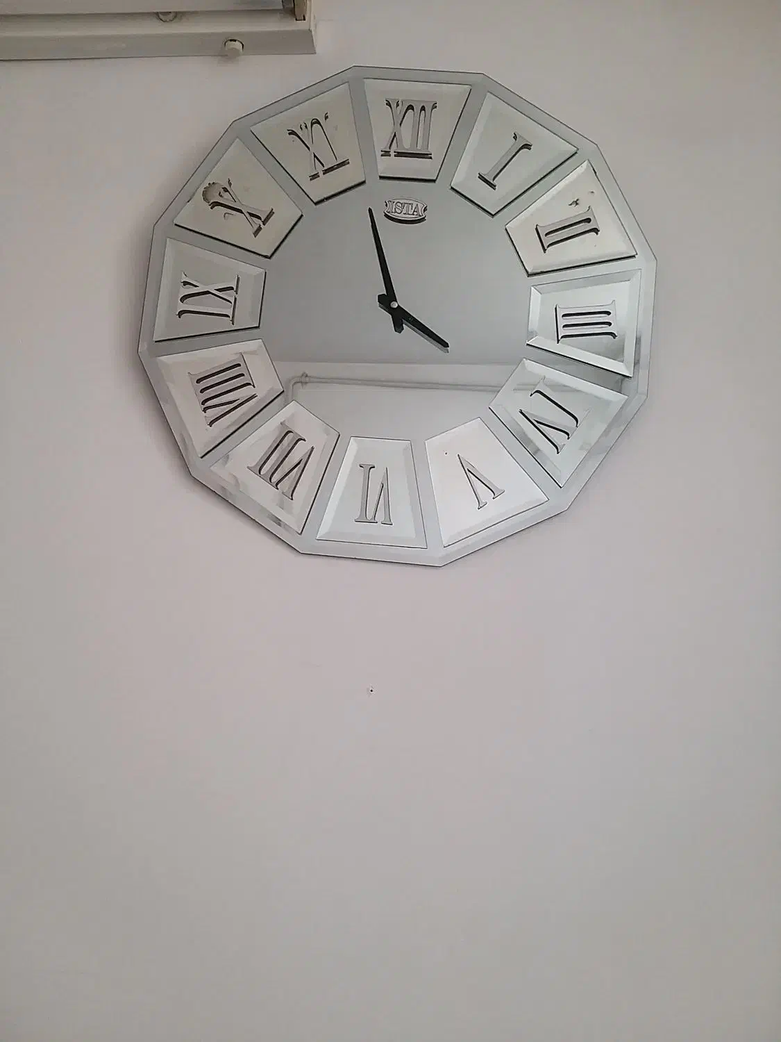 ساعت دیواری مدل آیینه|ساعت دیواری و تزئینی|فسا, |دیوار