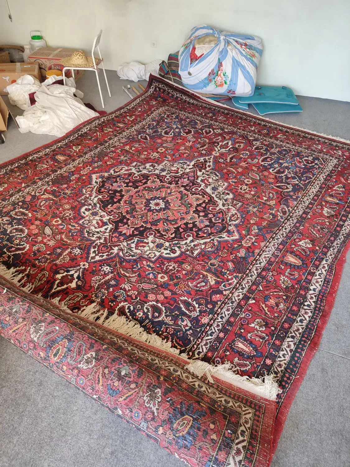 فرش دست بافت ۱۲ متری طرح ترنج|فرش|شهرکرد, |دیوار