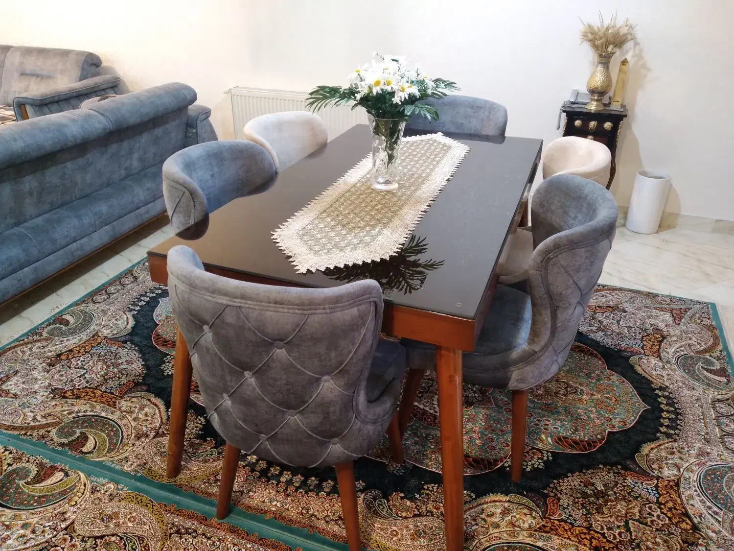 غذاخوری ۶ نفره چستر|میز و صندلی غذاخوری|نهاوند, |دیوار