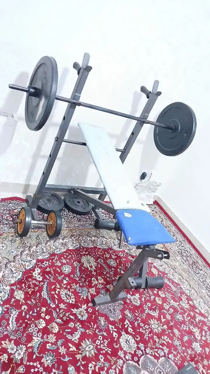 میز پرس/هالتر /دمبل /جلو پا پشت پا|تجهیزات ورزشی|اسلام‌شهر, شهرک واوان|دیوار