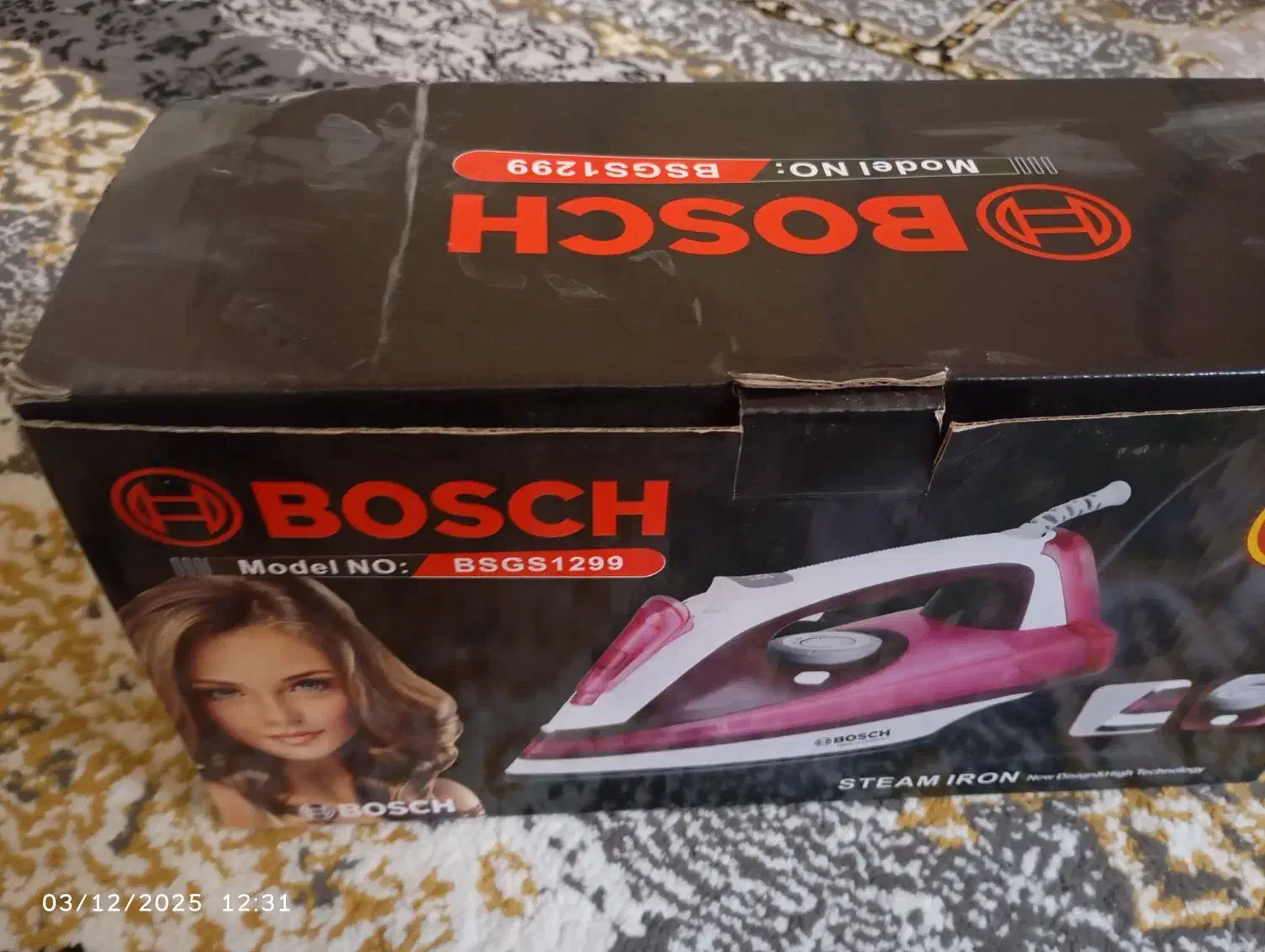 فروش یک عدد اتو بخار بوش کاملا نو بدون استفاده|اتو و لوازم اتو|لردگان, |دیوار