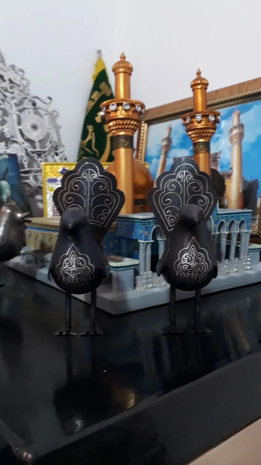 گنجشک نقره کوب علامت پا کوتاه وپا بلند پر نقره|کلکسیون اشیاء عتیقه|اصفهان, حسینآباد|دیوار