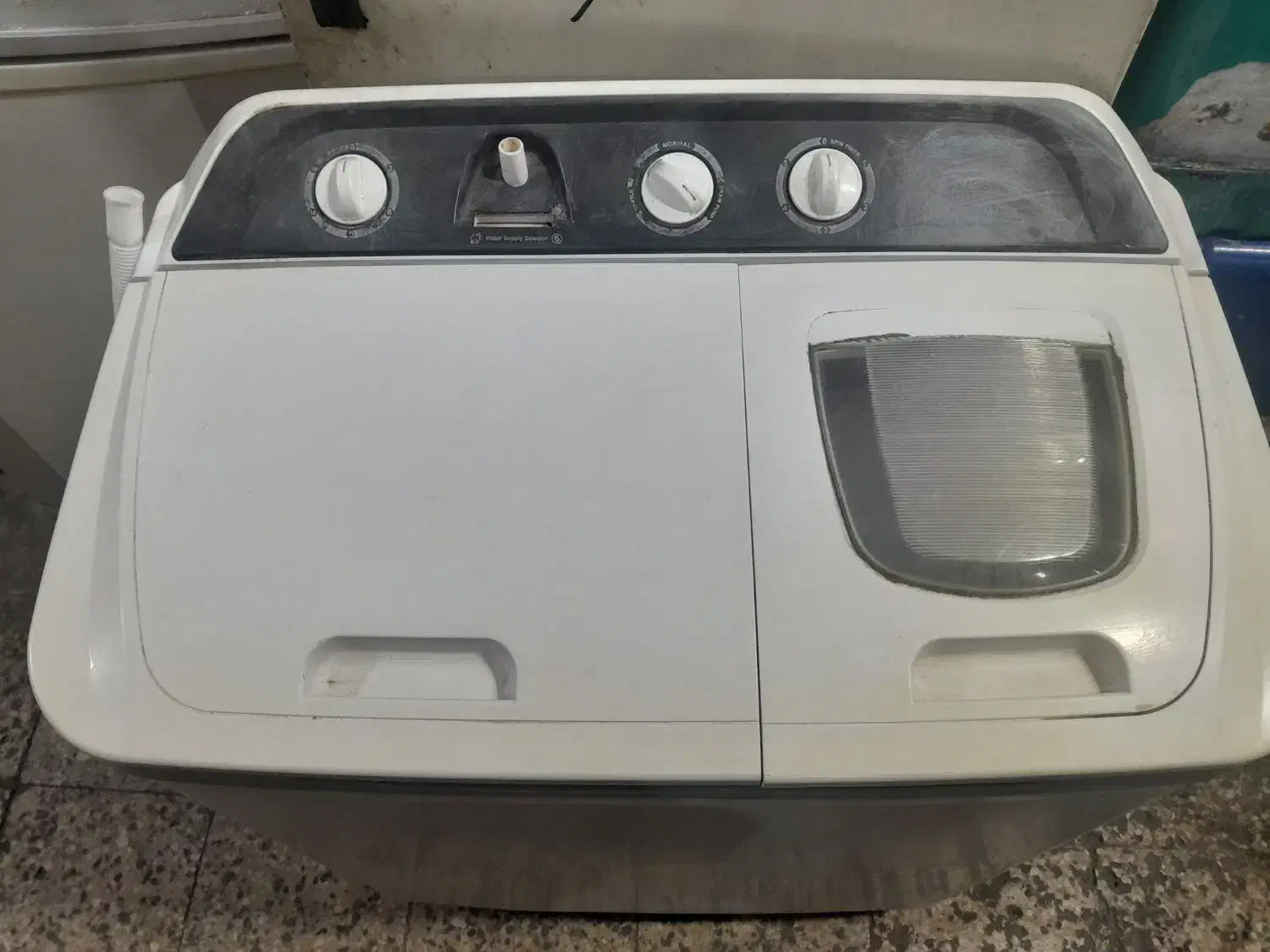 لباسشویی دو قلو ۱۰کیلو گرمی پاکشومادر حد نو|ماشین لباسشویی و خشککن لباس|قم, شهرک امام حسن|دیوار