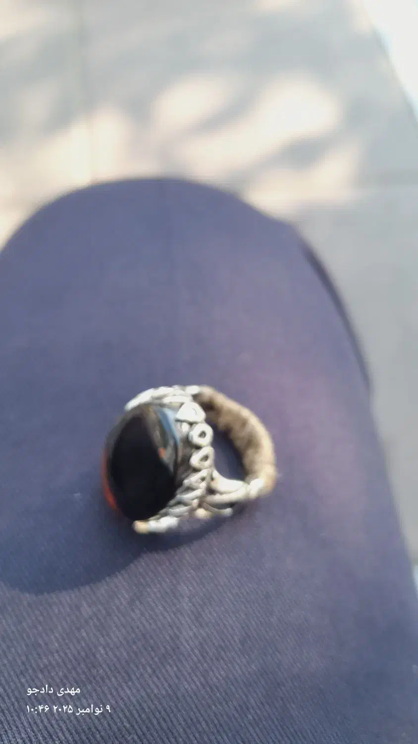 انگشترنقره رکاب کنده کاری وسنگ عالی|بدلیجات|تهران, امامت|دیوار