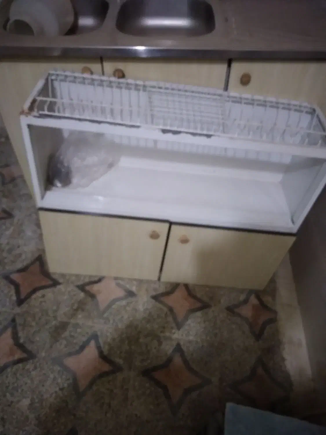 سینک به همراه کابینت بالا و پایین|مصالح و تجهیزات ساختمان|آبیک, |دیوار