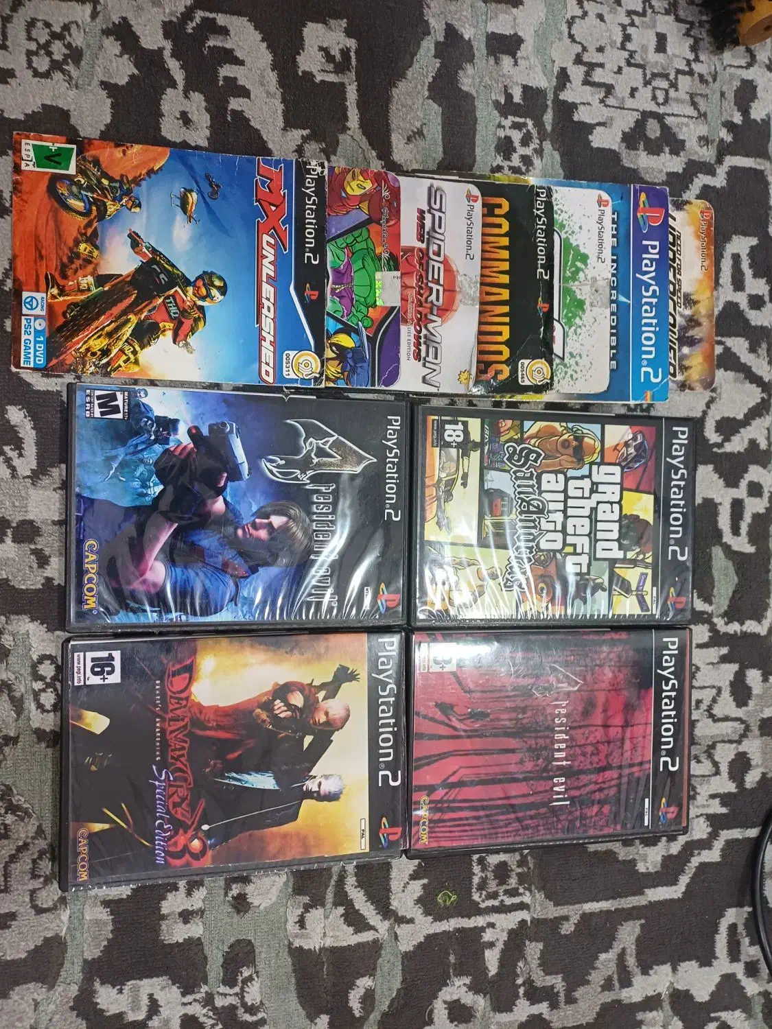 سی دی بازی ps2 هفت تا رایگان به همراهش|کنسول، بازی ویدئویی و آنلاین|بندر گز, |دیوار