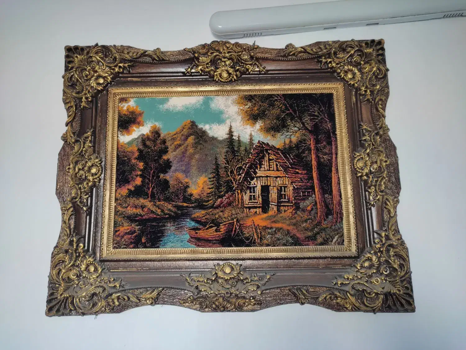 تابلو فرش زیبا خوش نقشه دوعدد|تابلو فرش|قرچک, داوود آباد|دیوار