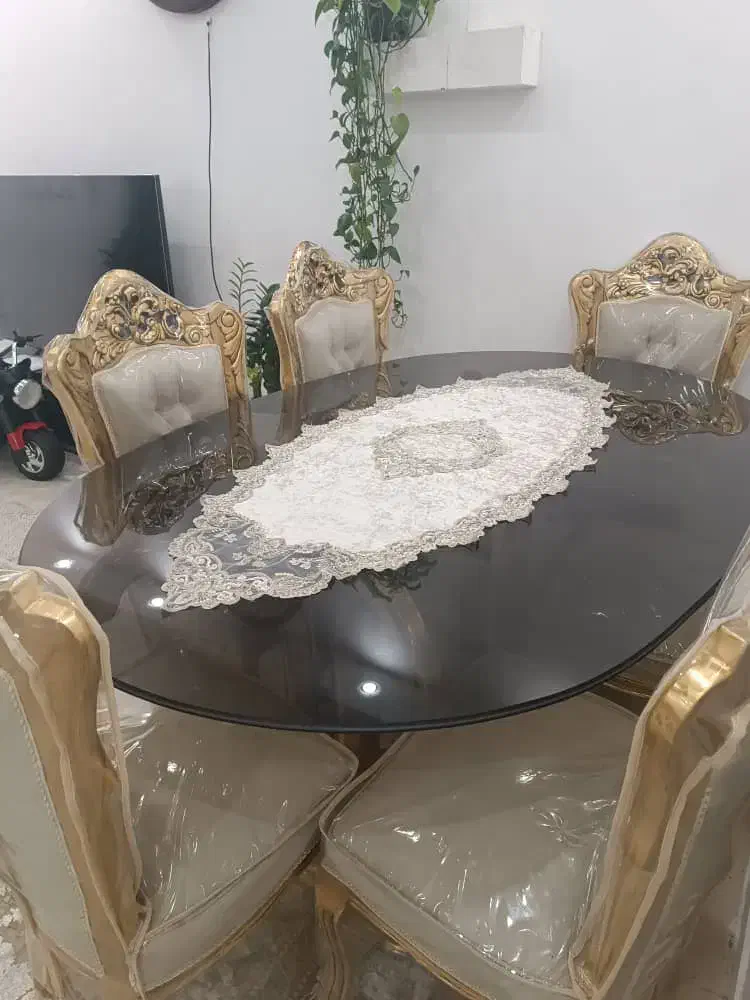 مبل سلطنتی نهارخوری|مبلمان خانگی و میز عسلی|اهواز, کوی جانبازان(دانش)|دیوار