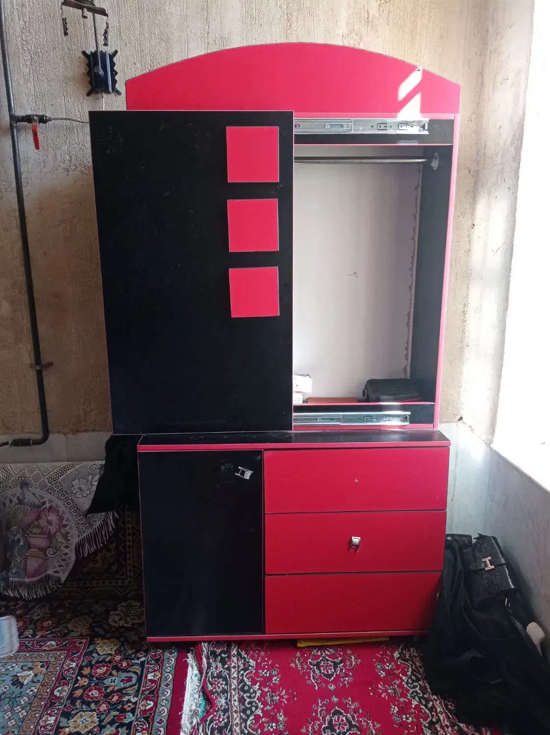 کمد نوجوان|جاکفشی، کمد، دراور|فسا, |دیوار