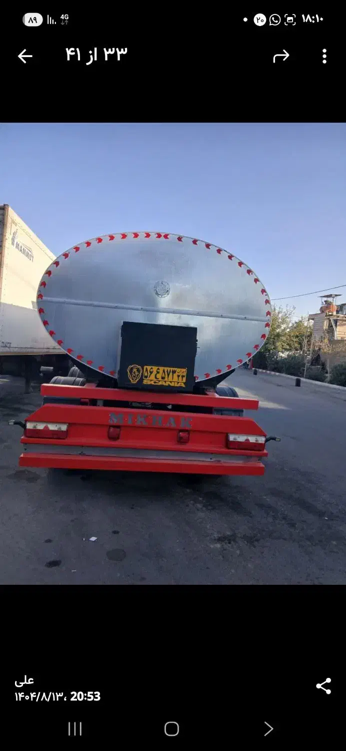 تانکر قیر ۳محور دوجداره پا به صفر|قطعات یدکی و لوازم جانبی|رباط‌کریم, رباط‌کریم|دیوار