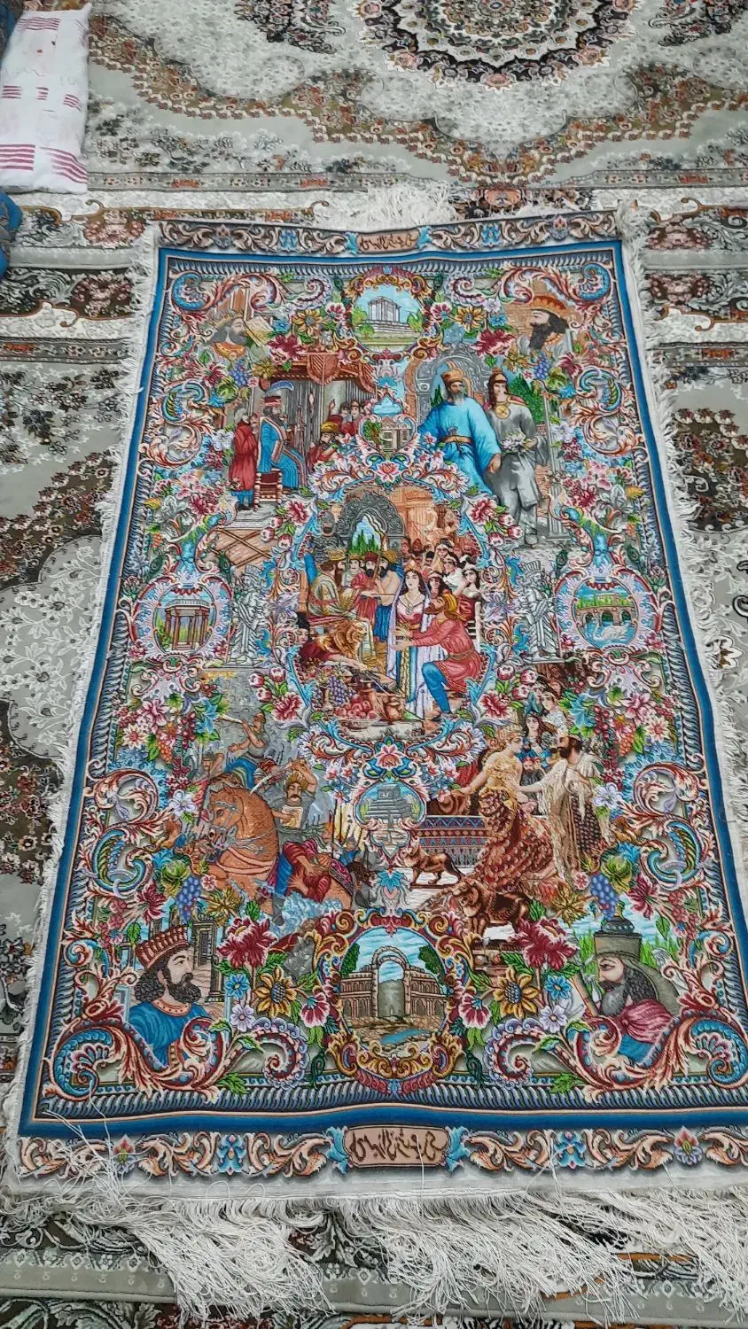 فرش دستبافت|تابلو فرش|کرمانشاه, |دیوار