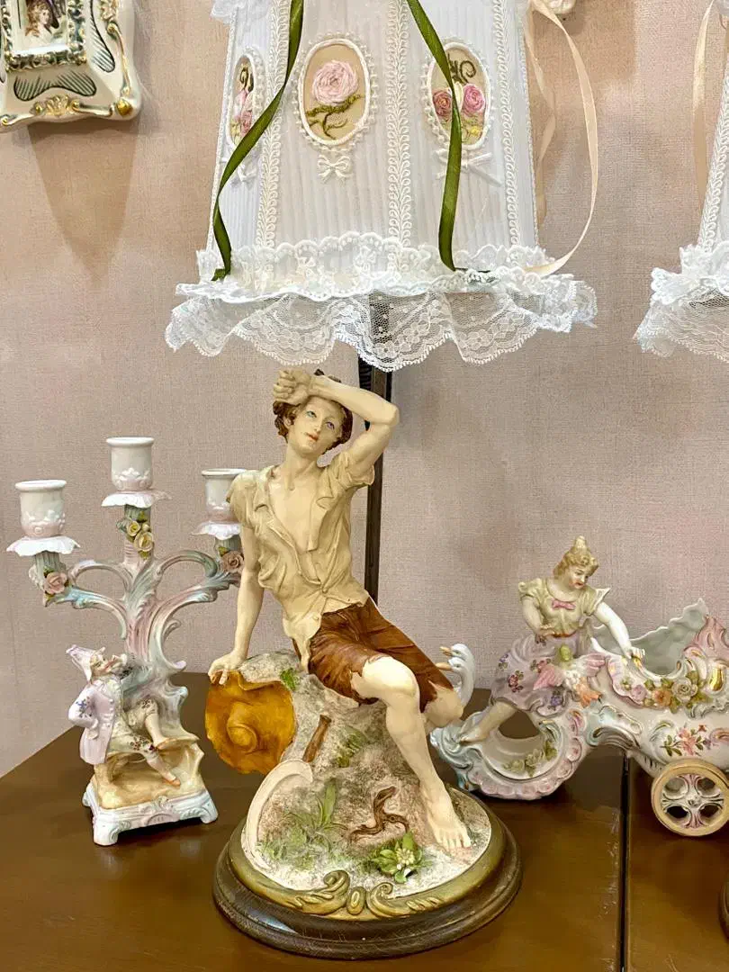 اباژور ایتالیایی کار دست قرن نوزدهم|چراغ خواب و آباژور|تهران, اکباتان|دیوار