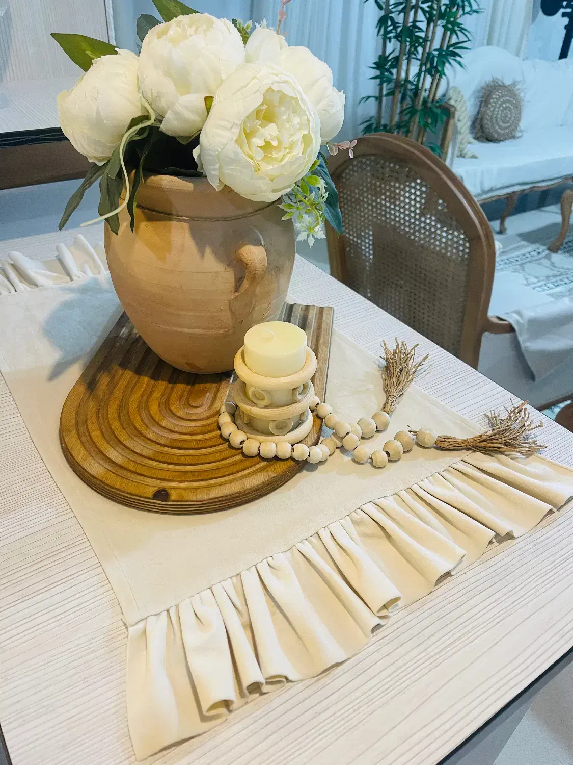 رومیزی چیندار مخمل رانر مخمل|پرده، رانر، رومیزی|هشتگرد, هشتگرد قدیم|دیوار