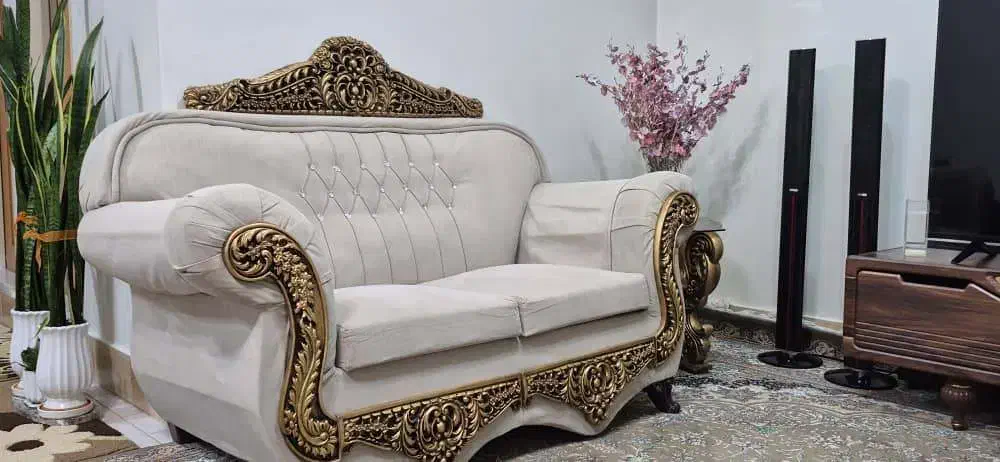 مبلمان ۷ نفره|مبلمان خانگی و میز عسلی|خانمیرزا, |دیوار