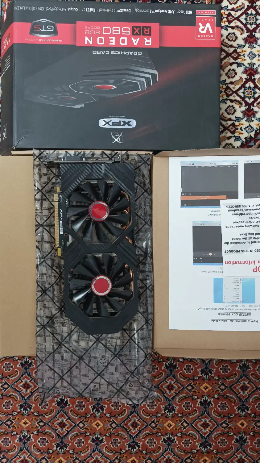 Rx580 xfx 8gb|قطعات و لوازم جانبی رایانه|اردبیل, |دیوار