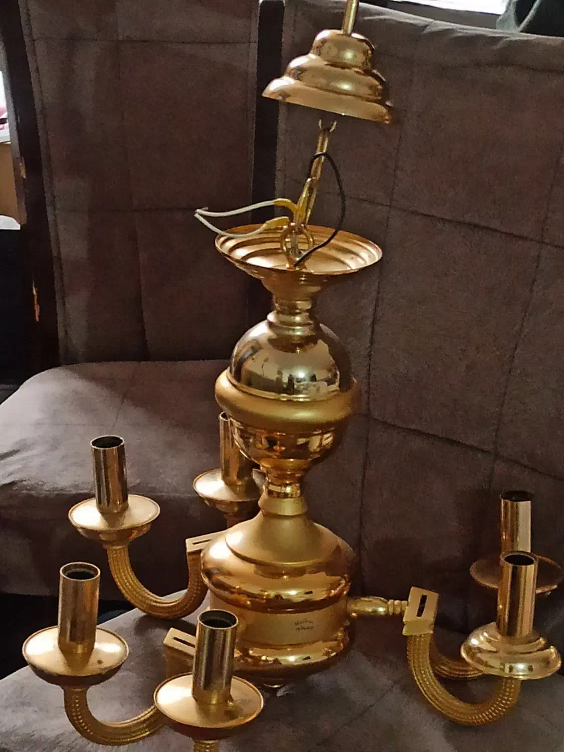 لوستر کلاسیک آب طلا کاری شده|لوستر و چراغ آویز|تهران, سازمان برنامه شمالی|دیوار