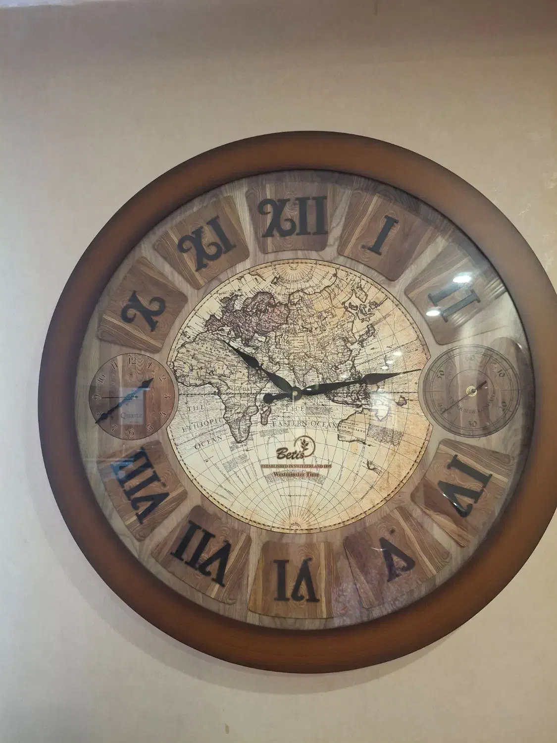 ساعت دیواری چوبی|ساعت دیواری و تزئینی|رشت, کاکتوس|دیوار