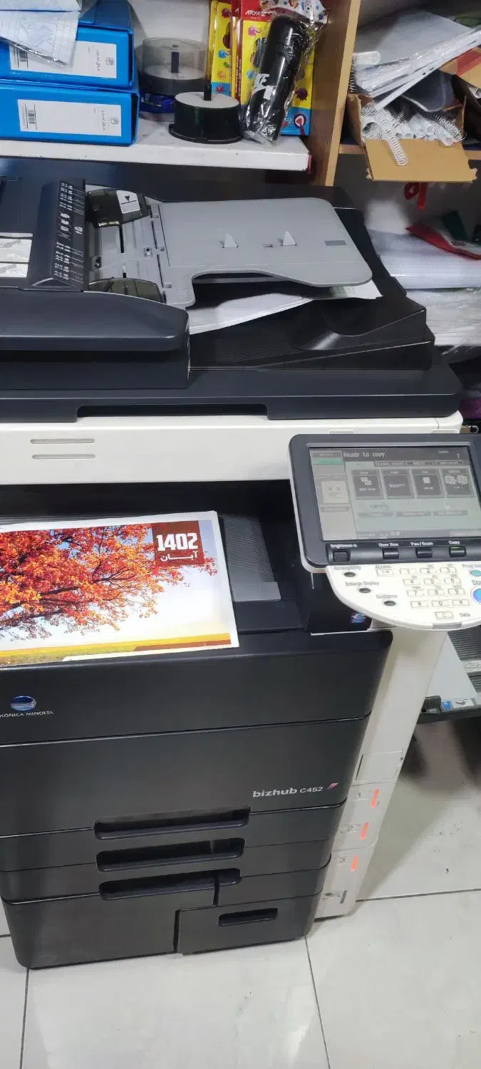 دستگاه کونیکا ۴۵۲ تمیز|پرینتر، اسکنر، کپی، فکس|نوشین شهر, |دیوار