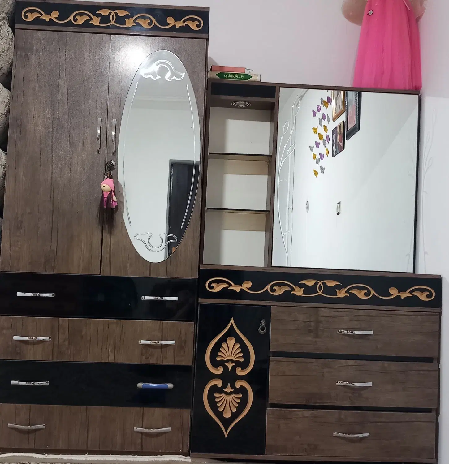 کمد|جاکفشی، کمد، دراور|چهاردولی, |دیوار
