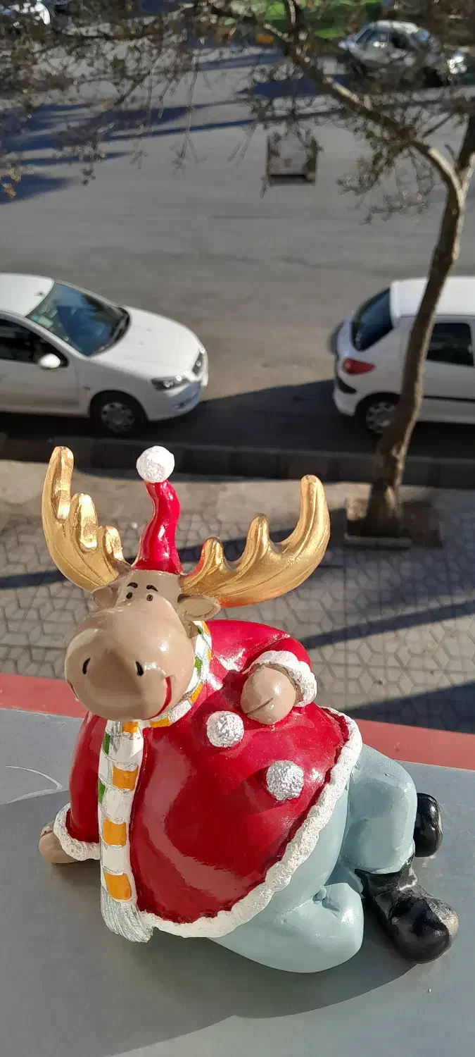 مجسمه ی پلیستر کریستال گوزن قرمز بدون خط وخش|مجسمه، تندیس، ماکت|بروجرد, |دیوار