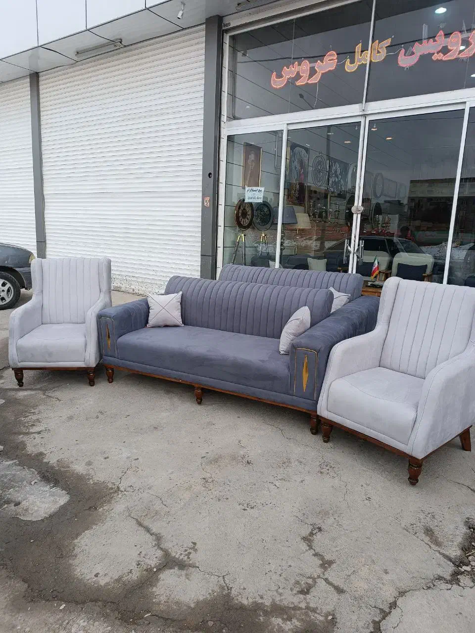 مبل 8نفره راحتی|مبلمان خانگی و میز عسلی|شیروان (خراسان), |دیوار