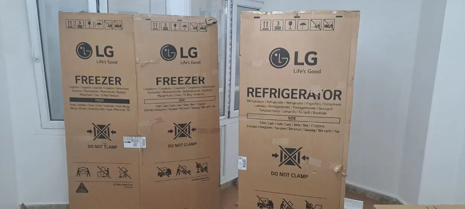 کارتن یخچال دو قلو ال جی و ماشین لباسشویی ال جی|ابزارآلات|تهران, بروجردی|دیوار