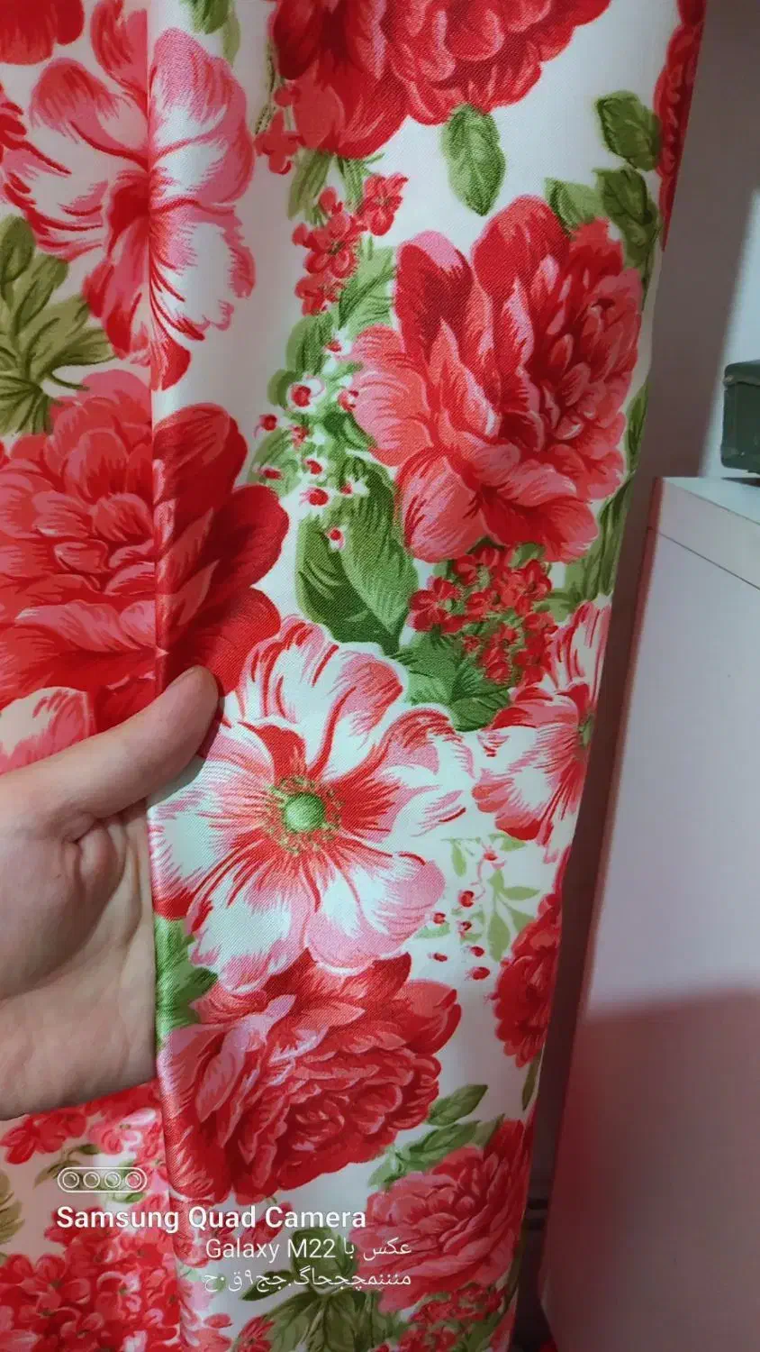 پرده همراه والان و میل پرده ها|پرده، رانر، رومیزی|محمدیه-قزوین, |دیوار