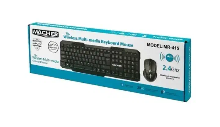 کیبورد ماوس بیسیم مچر MR-415|قطعات و لوازم جانبی رایانه|یزد, |دیوار