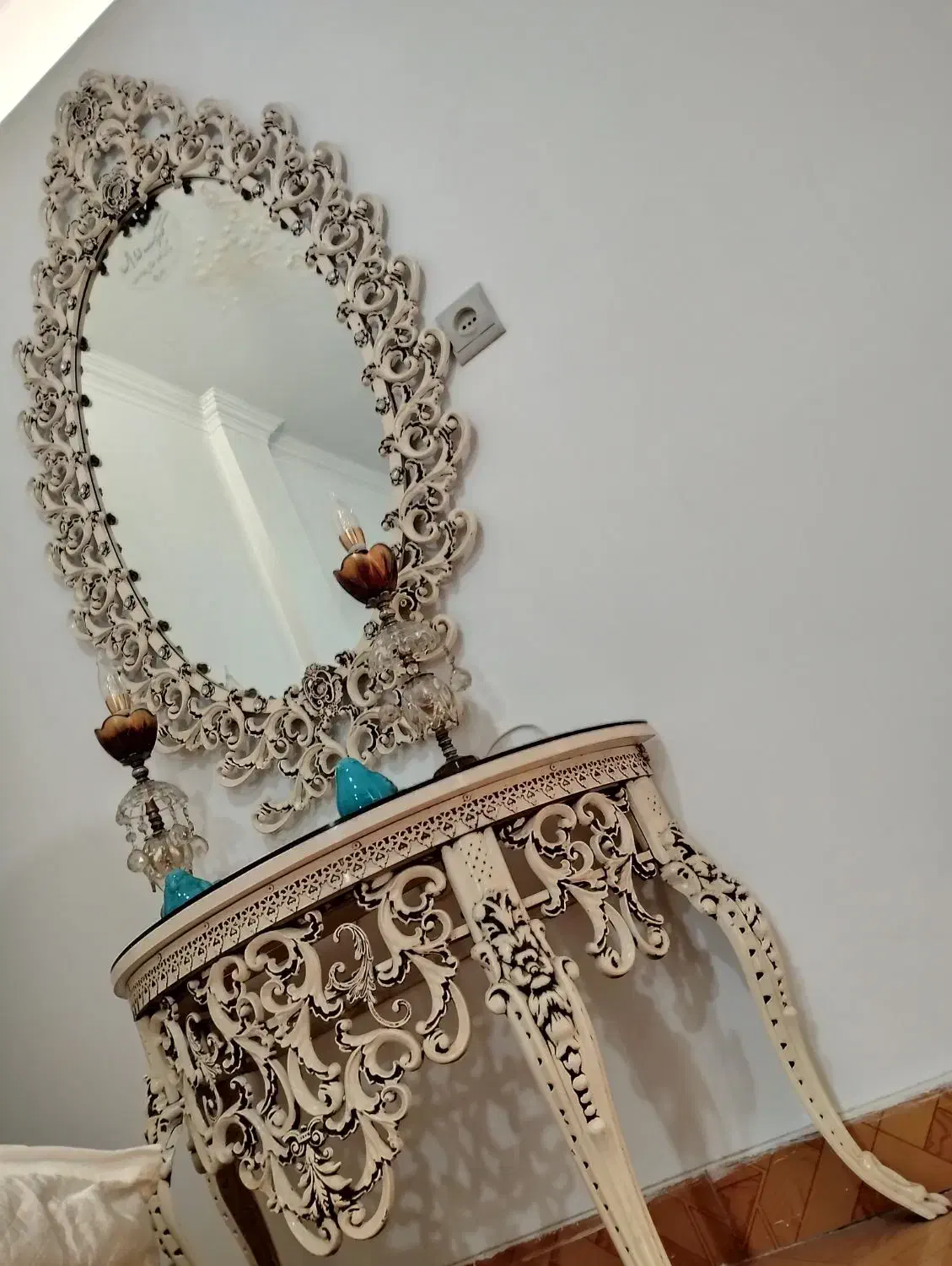 آینه و شمعدان و میز|آینه|تهران, شهرک شریعتی|دیوار