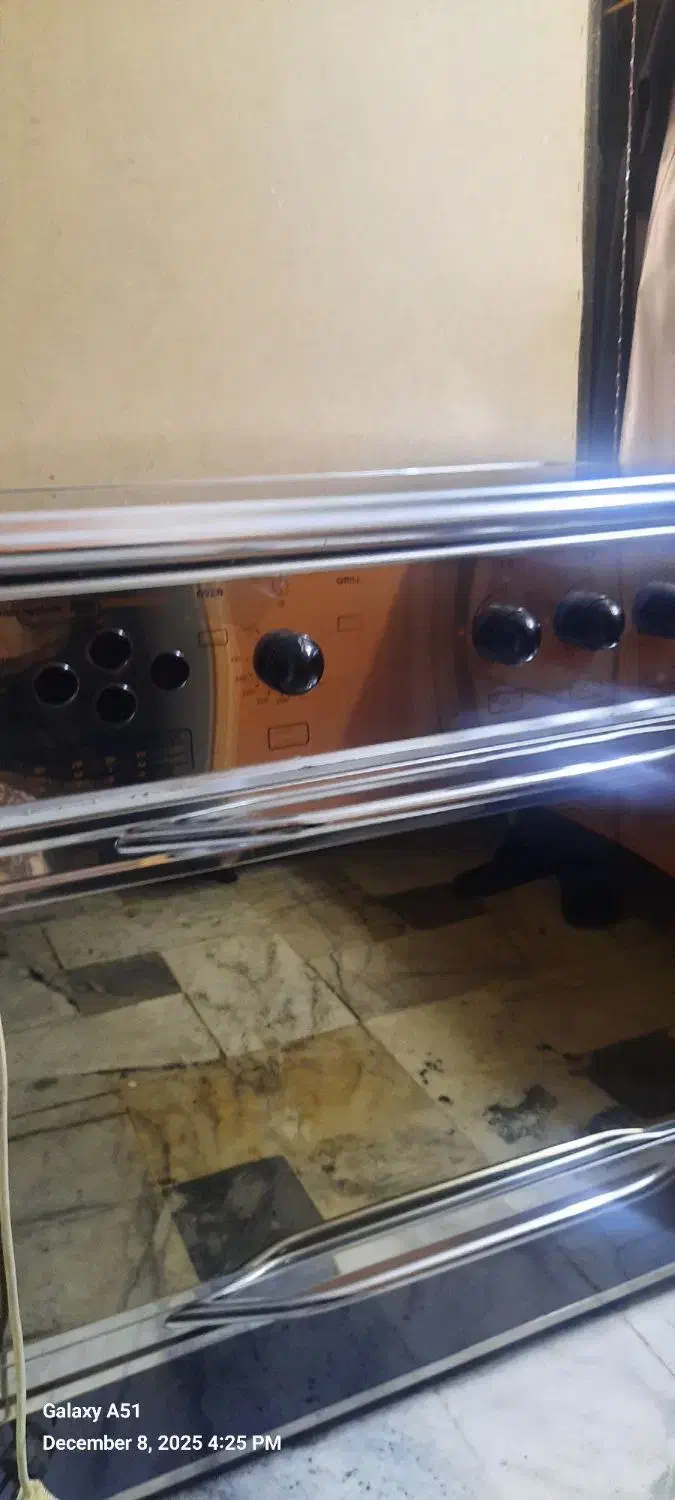 گاز فر دار استیل|اجاق گاز و لوازم برقی پختوپز|ملارد, |دیوار