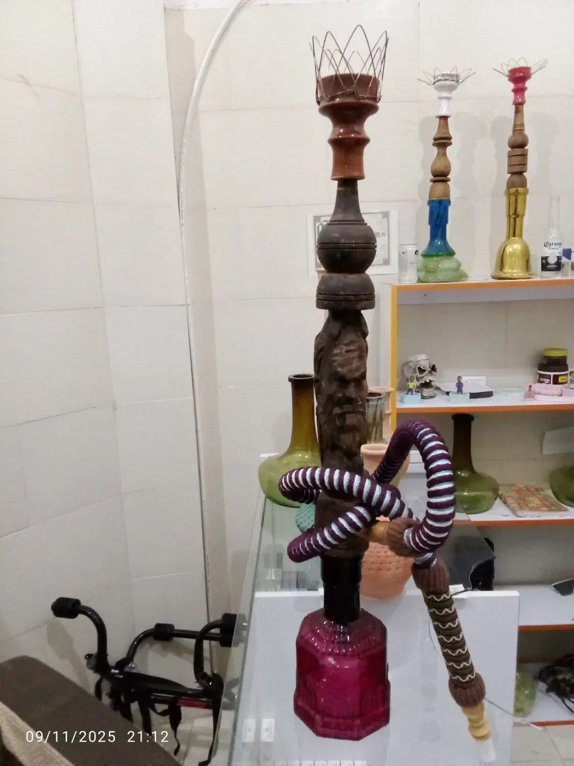 قلیان دوسیب تنه گردو|کلکسیون و سرگرمی|مبارکه, |دیوار