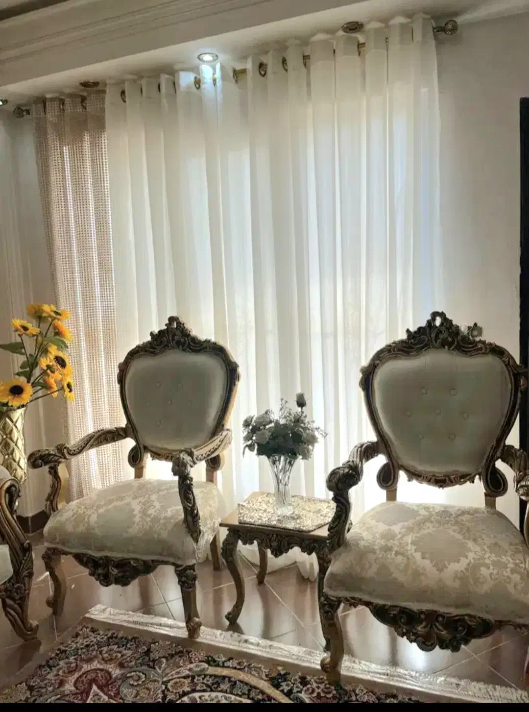 مبل سلطنتی 8نفره|مبلمان خانگی و میز عسلی|لاهیجان, قیام|دیوار