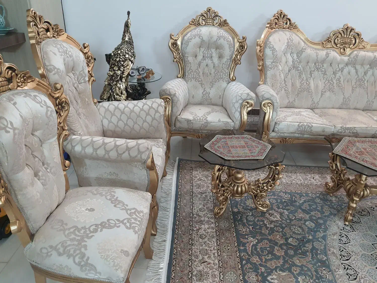 مبل سلطنتی|مبلمان خانگی و میز عسلی|کاشمر, |دیوار