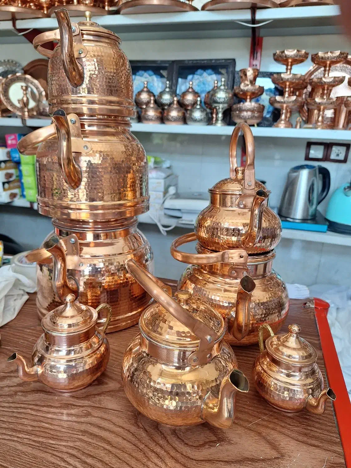 ظروف اشپزخانه مسی کلی تنوع|ظروف پختوپز|شیراز, شاهجیان|دیوار