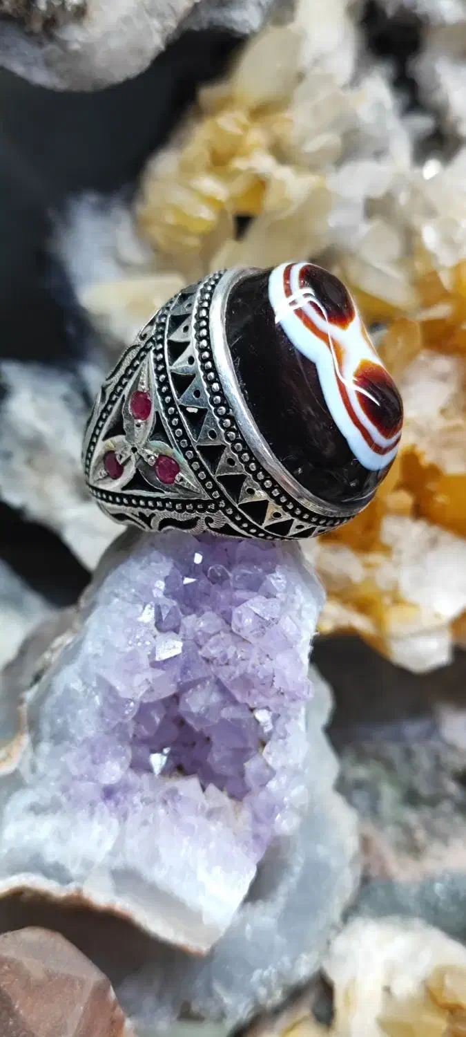 انگشتر باباقوری دوکوهان و یاقوت سرخ کد ۷۳|جواهرات|اصفهان, شیخ اشراق|دیوار