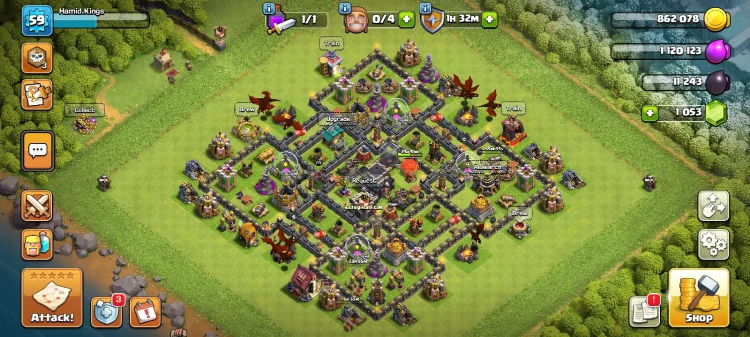 اکانت کلش تان ۹|کنسول، بازی ویدئویی و آنلاین|زنجان, |دیوار