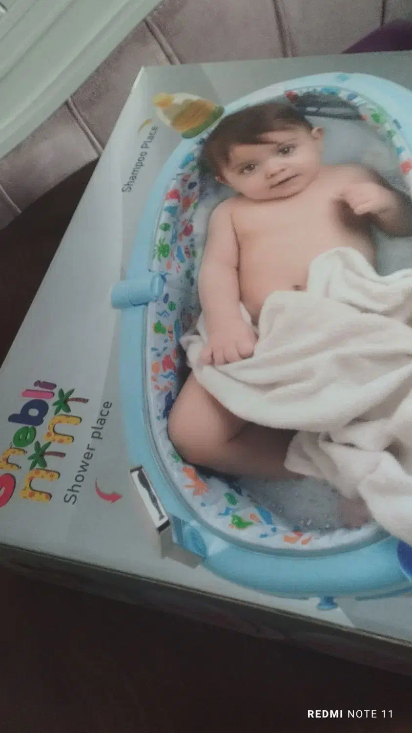 وان حمام کودک نو صورتی رنگ|اسباب و اثاث بچه|تبریز, |دیوار