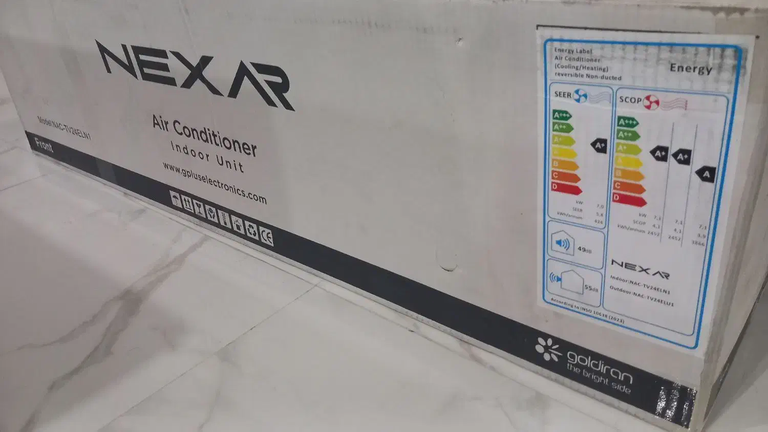 اسپلیت ۲۴۰۰۰ نکسارnexar|کولر گازی و فن‌کوئل|نور, |دیوار